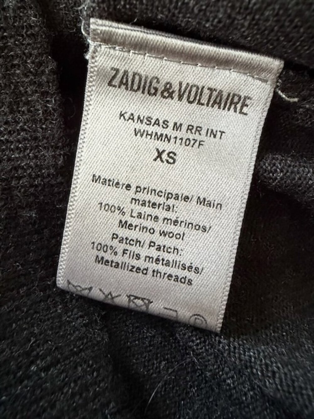 Zadig & Voltaire Kansas Rock & Roll Sweater XS - Picture 7 of 8